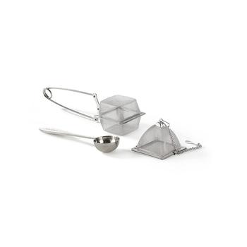 商品Vahdam Teas | Stainless Steel Infusers and Tea Spoon Set, 3 Piece,商家Macy's,价格¥151图片