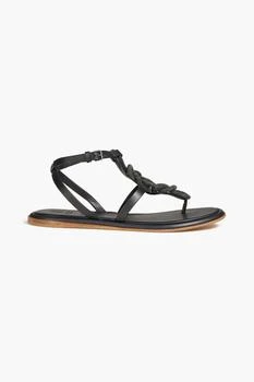 Brunello Cucinelli | Bead-embellished leather sandals 2.0折