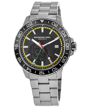 雷蒙威是什么牌子, Raymond Weil | Raymond Weil Tango GMT Bob Marley Limited Edition Black Dial Stainless Steel Men's Watch 8280-ST1-BMY18商品图片 5.9折