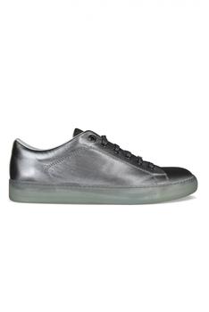 浪凡男鞋, Lanvin | Luxury Sneakers For Men   Lanvin Dbb1 Sneakers In Metallic Gray Leather商品图片 9折