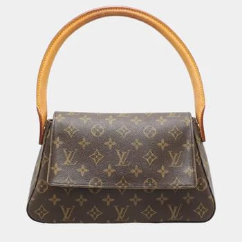 [二手商品] Louis Vuitton | Louis Vuitton Brown Canvas Monogram Mini Looping Shoulder Bag 独家减免邮费