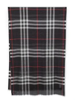 Burberry | BURBERRY - Giant Check Wool And Silk Blend Scarf 