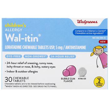 商品Walgreens | Wal-itin Dye Free Chewable Tablets,商家Walgreens,价格¥144图片