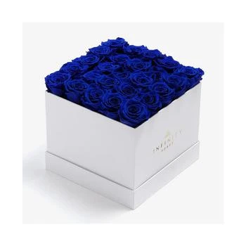 Infinity Roses | Square Box of 25 Blue Real Roses Preserved to Last Over A Year, Extra Large,商家Macy's,价格¥2058