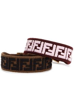 推荐FF logo-jacquard bracelet - set of two商品