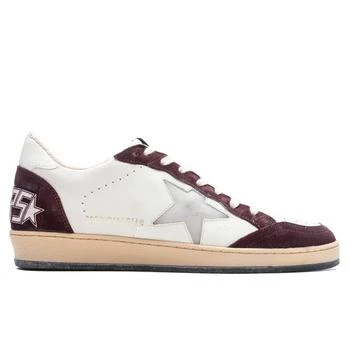 推荐Ball Star Suede Sneaker - Red Wine/White商品