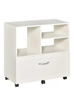 商品Vinsetto | 29" Filing Cabinet with Wheels Paperwork and Folder Storage Organizer w/ Large Drawer White,商家Belk,价格¥974图片