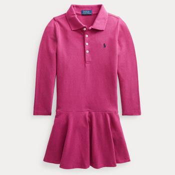 推荐Ralph Lauren Girls' Polo Dress - Vibrant Pink Heather商品