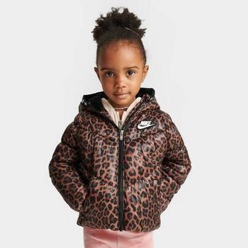 推荐Girls' Toddler Nike Printed Hooded Puffer Jacket商品