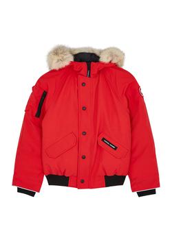 canada goose新款, Canada Goose | KIDS Rundle fur-trimmed Artic-Tech bomber jacket商品图片 
