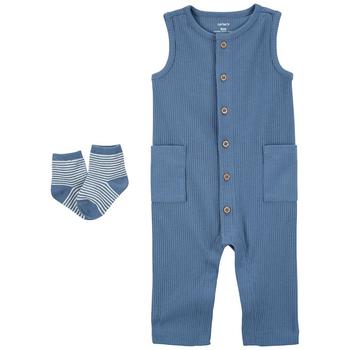 Carter's | Baby Boys Jumpsuit and Socks, 2 Piece Set商品图片,6折