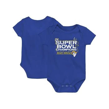 推荐Infant Boys and Girls Branded Royal Los Angeles Rams Super Bowl LVI Champions Parade Bodysuit商品
