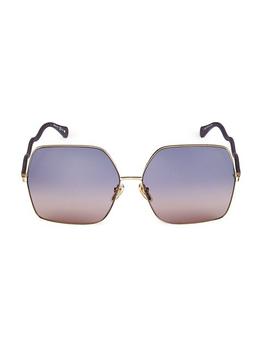 chloe眼镜正品, Chloé | Noore 64MM Square Sunglasses商品图片 