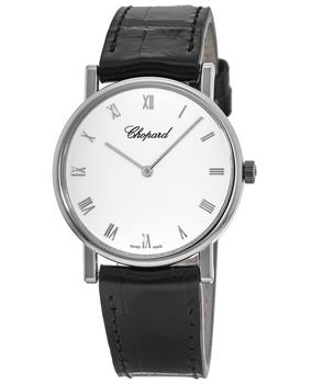 Chopard | Chopard Classique Homme 18kt White Gold Leather Strap  Women's Watch 163154-1001商品图片,6.3折