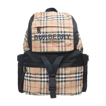 burberry双肩包, Burberry | Burberry 博柏利 女士logo印花经典格纹背包 8010372商品图片 满$100享9.5折, 满折