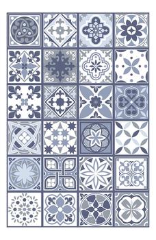商品WALPLUS | Lisbon Blue Tile Sticker Decal,商家Nordstrom Rack,价格¥181图片