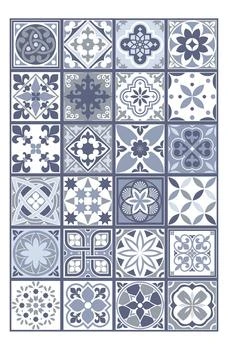 WALPLUS | Lisbon Blue Tile Sticker Decal,商家Nordstrom Rack,价格¥180