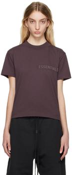 Essentials | 2023春季新款 女款紫色圆领 T 恤商品图片,额外9折, 额外九折