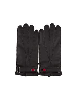 商品Kiton | Kiton Dark Brown Leather And Cashmere Gloves,商家Italist,价格¥3989图片