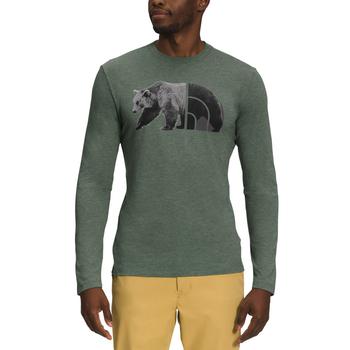 推荐Men's Tri-Blend Bear Graphic Logo Shirt商品