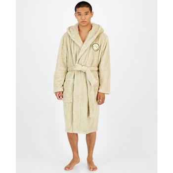 商品Sun + Stone | Men's Smiley Embroidered Hooded Fleece Robe, Created for Macy's,商家Macy's,价格¥254图片