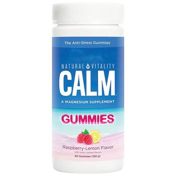商品Natural Vitality | Calm Magnesium Anti-Stress Gummies Raspberry-Lemon,商家Walgreens,价格¥120图片
