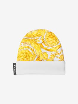 推荐Versace White Baby Unisex Cotton Barocco Print Hat商品