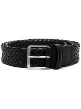 product interwoven leather buckle belt - men image