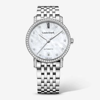 Louis Erard | Louis Erard Excellence Diamond White Mother of Pearl Dial Stainless Steel Ladies Automatic Watch 68235FS14.BMA34,商家Shopworn,价格¥14720