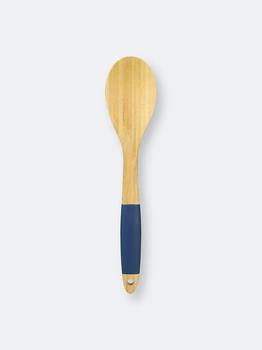 商品Michael Graves Design Bamboo Serving Spoon with Indigo Silicone Handle图片