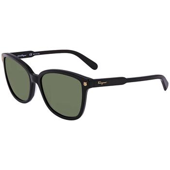product Ferragamo Black Square Sunglasses SF815S 001 56 image
