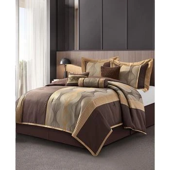 Stratford Park | Kath 7-Piece Comforter Set, Brown, California,商家Macy's,价格¥921
