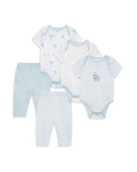 Little Me | Boys' Safari Bodysuits & Pants Set, 5 Pack - Baby 7折