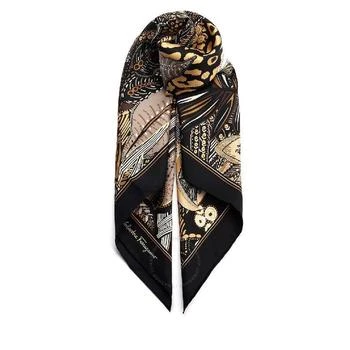 推荐Ladies Black Batic Silk Scarf商品