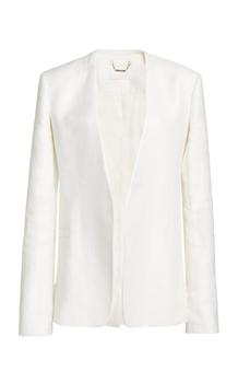 推荐Chloé - Women's Collarless Linen Jacket - White - FR 34 - Moda Operandi商品