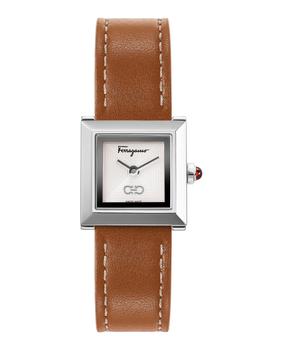 菲拉格慕手表, Salvatore Ferragamo | Ferragamo Square Leather Watch商品图片 独家减免邮费