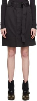 Lemaire | Black Apron Midi Skirt,商家Ssense US,价格¥2899