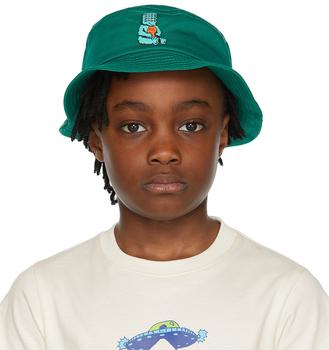 推荐SSENSE Exclusive Kids Green Bear Brain Bucket Hat商品