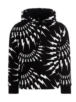 Neil Barrett | Neil Barrett Crazy Bolts Drawstring Hoodie 8.1折