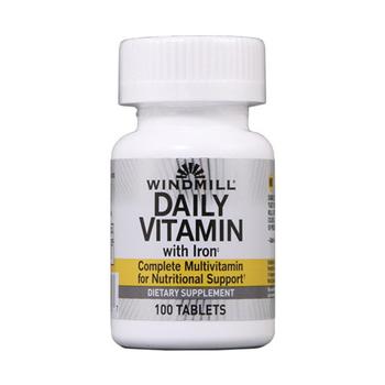 推荐Windmill Daily Vitamin Tablets With Iron Tablets, 100 Ea商品