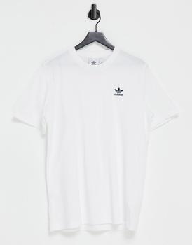 Adidas | adidas Originals essentials t-shirt in white with small logo商品图片,7折