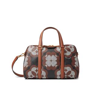 kate spade帆布包, Kate Spade | Oversized Spade Flower Monogram Coated Canvas Eleanor Medium Satchel商品图片 