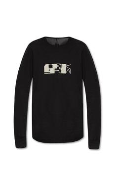 商品Rick Owens | Rick Owens DRKSHDW Logo Printed Crewneck T-Shirt,商家Cettire,价格¥1611图片