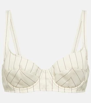 Jean Paul Gaultier | Striped bra top,商家MyTheresa,价格¥2208