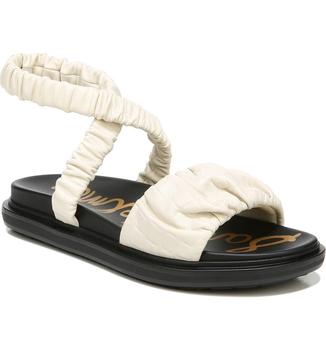 美国sam edelman拖鞋, Sam Edelman | Velma Ruched Ankle Strap Sandal商品图片 2.4折起