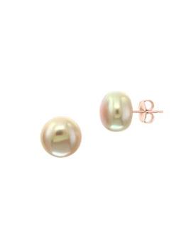 推荐14K Rose Gold & 7MM Peach Freshwater Pearl Stud Earrings商品