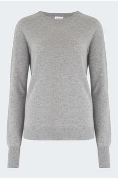 Madeleine Maternity, Madeleine Thompson | Madeleine Thompson - Maddie Cashmere Crew in Heather Grey商品图片 满$250减$20, 满减