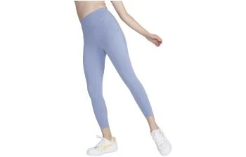 NIKE | [预售3天]Universa 启程系列 纯色速干高腰口袋九分紧身运动长裤 女款 灰石板蓝,商家AMRAP,价格¥142