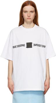 We11done | White Mirror Logo T-Shirt商品图片,额外8.5折, 独家减免邮费, 额外八五折