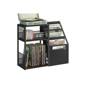 Hivvago | 3-Tier Record Player Stand for 140 Albums,商家Premium Outlets,价格¥1106